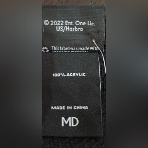 NWT Gothic Skelanimals Jack the Rabbit Bunny Oversized Sweater Size Medium - Picture 4 of 8